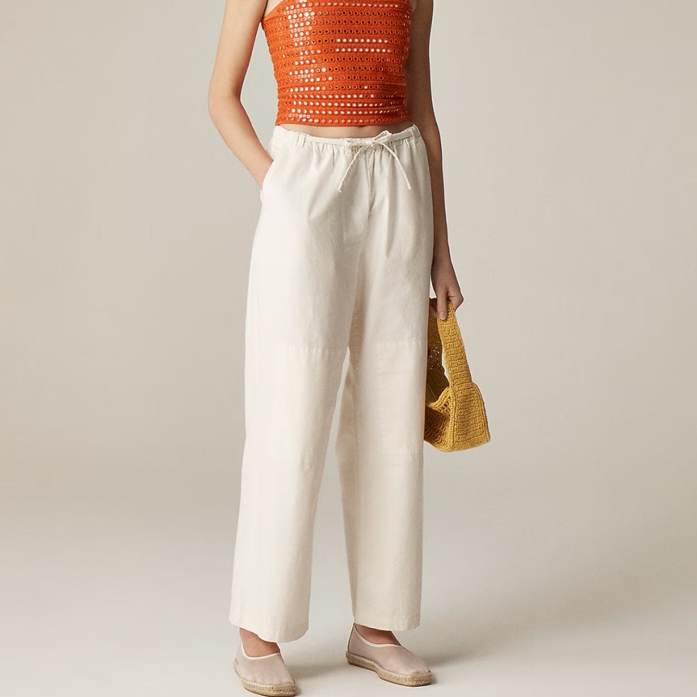 J.Crew Tall relaxed utility pant in cotton blend Medium Tall